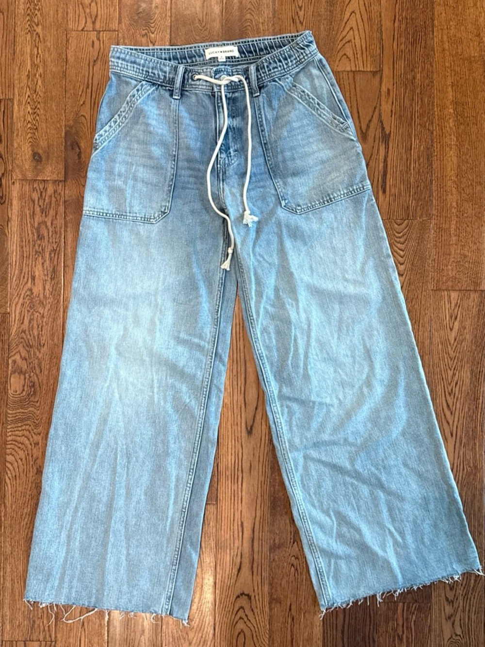 Lucky Brand Light Blue Relaxed Drawstring Jeans